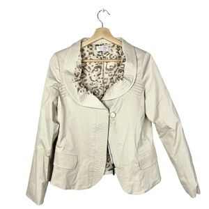 Venezia-Milano Ivory White Lightweight Jacket M